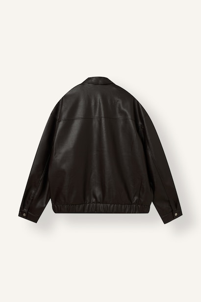 Oversize Suni Deri Ceket