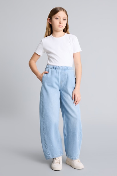 Balloon Fit Jean Kız Çocuk