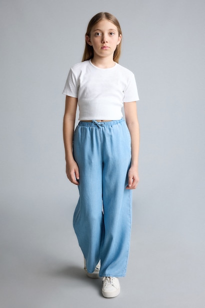 Wide Leg Jean Kız Çocuk