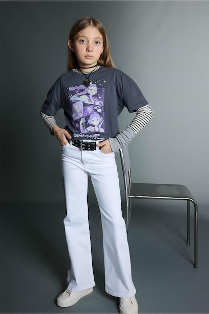 Girl Flare Fit Jeans