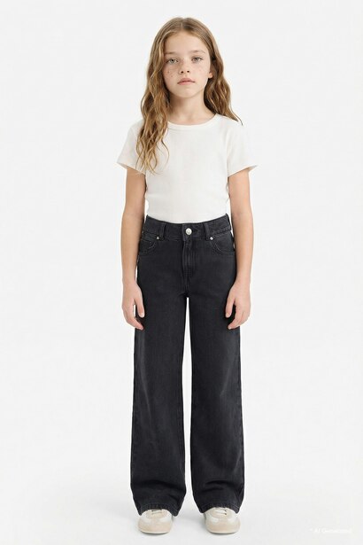 Girl 90's Wide Leg Trousers