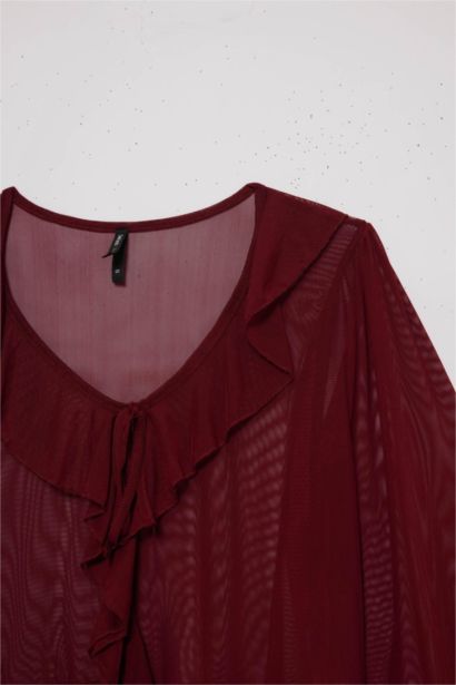 Şifon Uzun Kollu Tişört