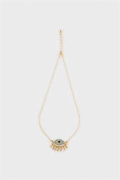 Collier avec détail œil bleu pour femme