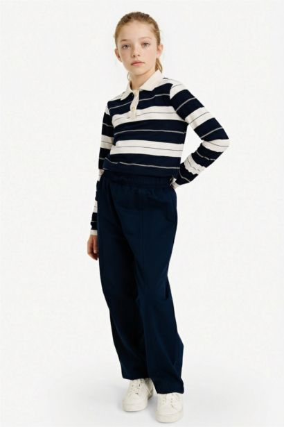 بنطرون بناتي باريل فيت برجل واسع