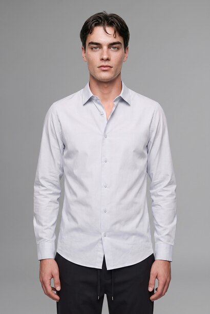 Modern Fit Long Sleeve Shirt
