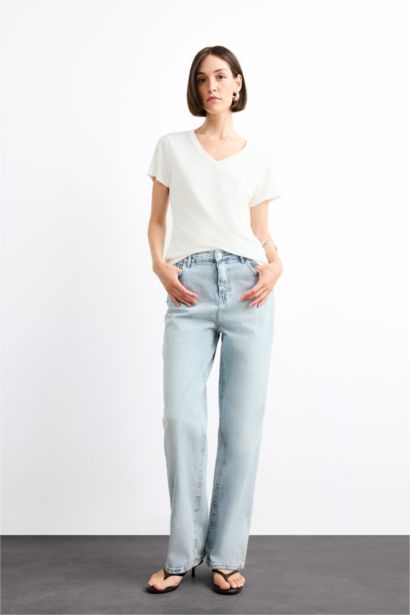 V-Neck Modal Short Sleeve T-Shirt