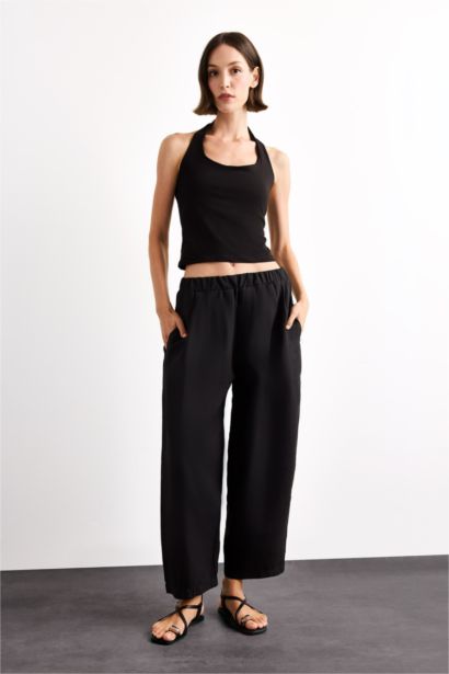 Relax Fit Regular Hem Trousers