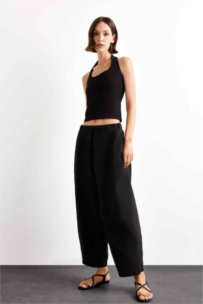 Relax Fit Regular Hem Trousers