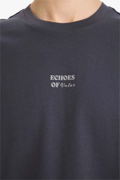 تيشيرت نص ردن قطن اوفر سايز