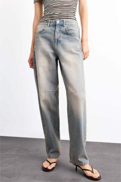 Baggy Fit Denim Trousers