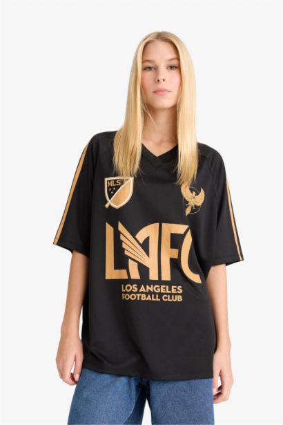 MLS Oversize Geniş Kalıp Sırt Baskılı Kısa Kollu Tişört