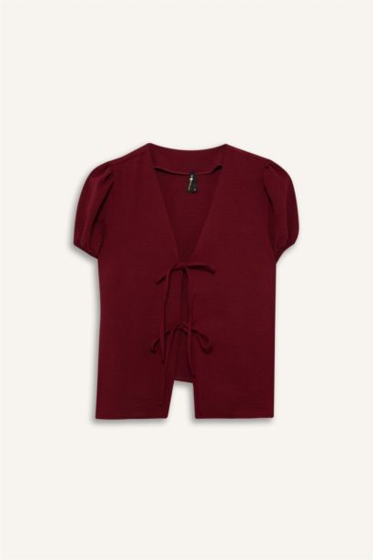 Regular Fit Short Sleeve Blouse