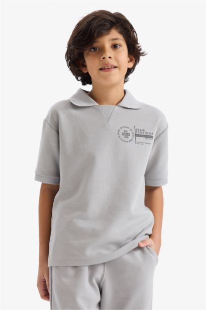 Boy Polo T-shirt Pants 2 Piece Set