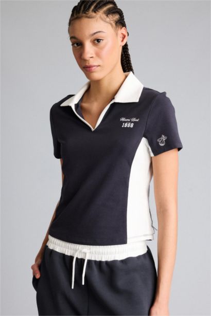 Футболка поло NBA Miami Heat Slim Fit с коротким рукавом