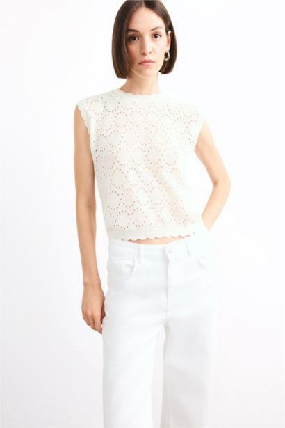 فانيلة تريكو بياخة مستديرة