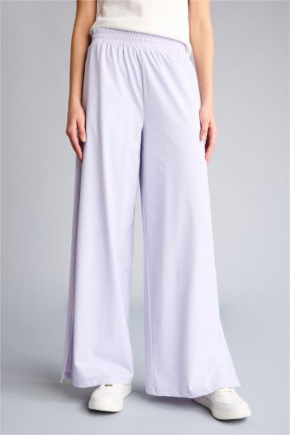 Брюки NBA Los Angeles Lakers Wide Leg стандартной длины с карманами и широкими штанинами