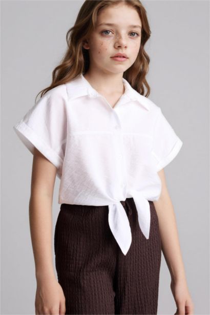 Girl Regular Fit Short Sleeve Shirt