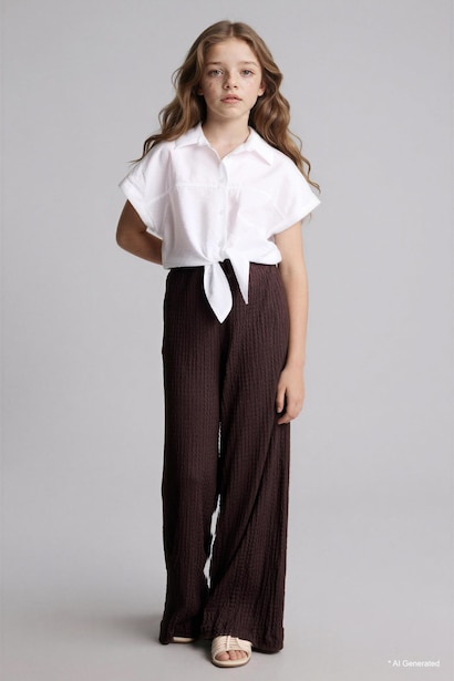 Girl Regular Fit Short Sleeve Shirt