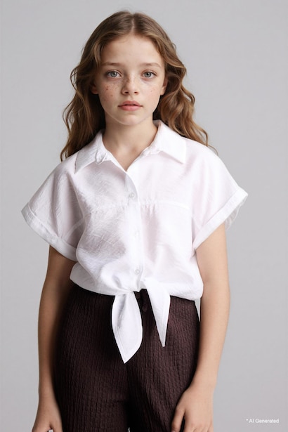 Girl Regular Fit Short Sleeve Shirt