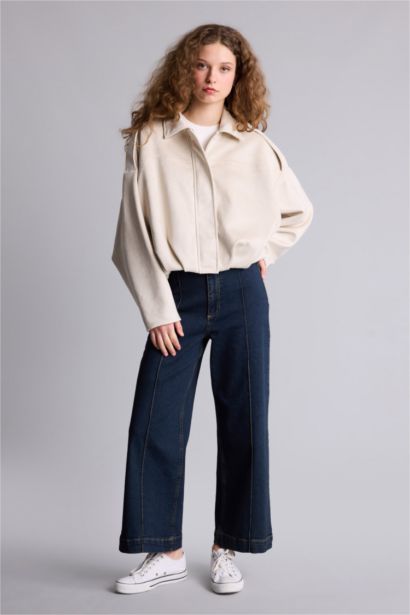 Su Geçirmez Regular Fıt Süet Mont