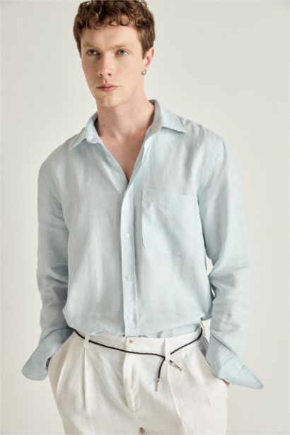 Рубашка из 100% льна