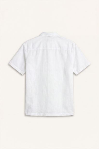 Regular Fit Polo Collar Cotton Shirt