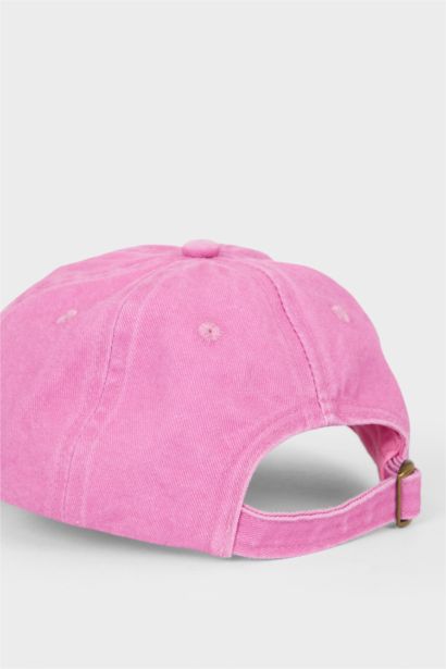 Nakışlı Pamuklu Cap Şapka Kız Çocuk