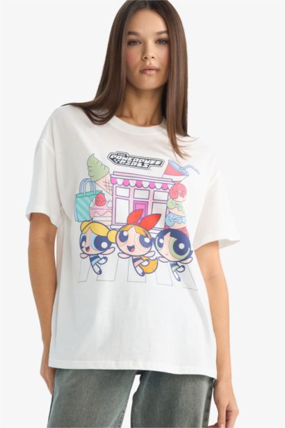 Футболка PowerPuff Girls Oversize с принтом