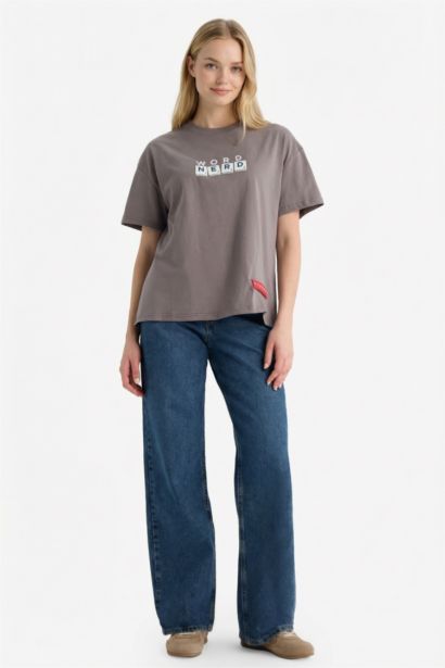 Футболка с принтом Oversize