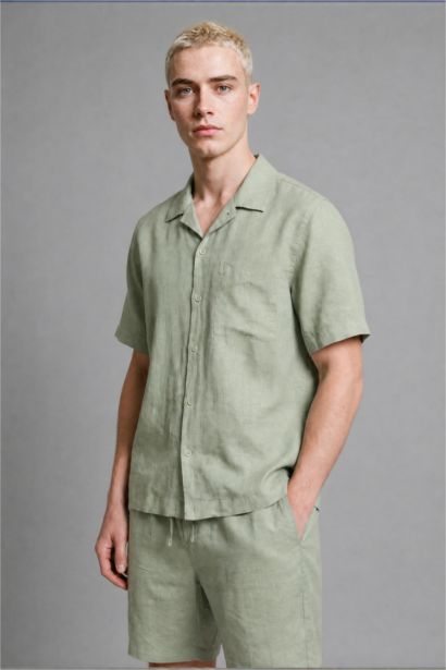 Relax Fit Woven Short Sleeve Shirt