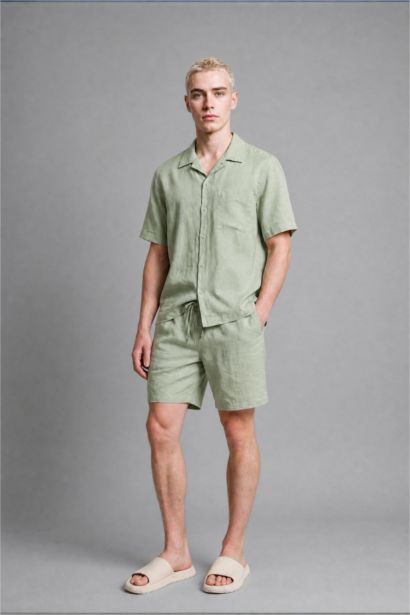 Relax Fit Woven Short Sleeve Shirt