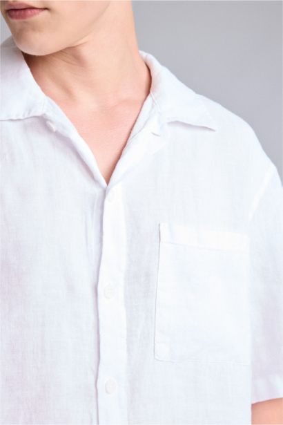 Relax Fit Woven Short Sleeve Shirt