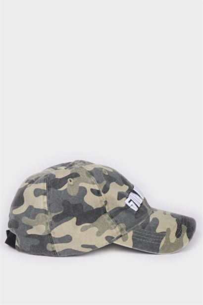 Casquette en coton à motifs pour homme