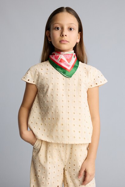 Girl Regular Fit Short Sleeve Blouse