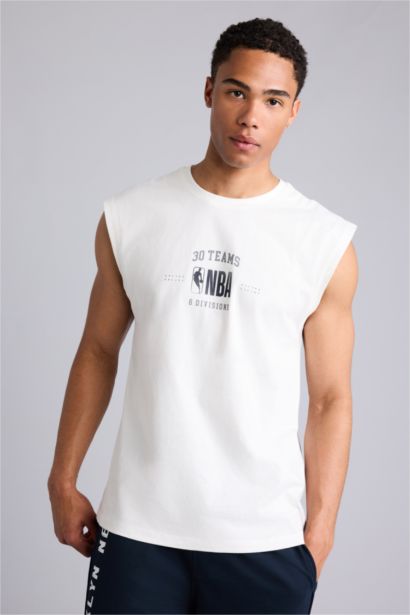 Oversize NBA Baskılı Atlet