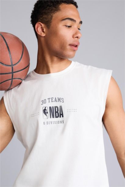 NBA Wordmark Printed Oversize Tank Top
