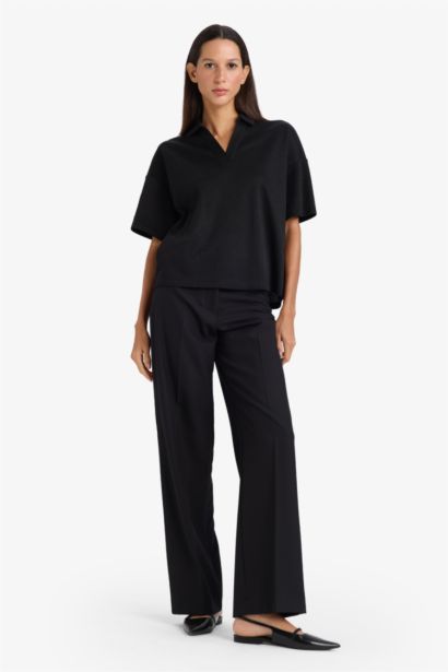 Футболка поло пике Relax Fit с коротким рукавом