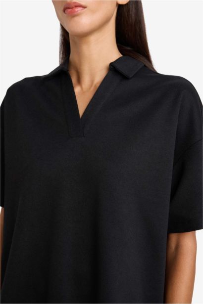 Футболка поло пике Relax Fit с коротким рукавом