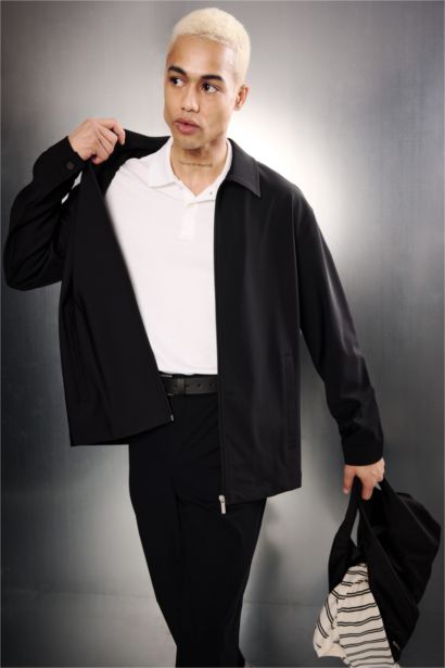 Rüzgar Geçirmez Slım Fıt Dar Kesim Mont