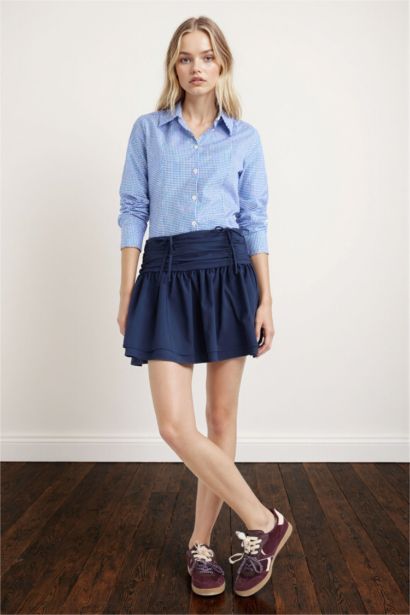 Chemise ajustée en popeline