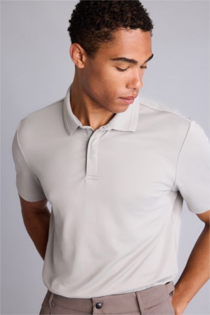 Standard Fit Short Sleeve Polo T-Shirt