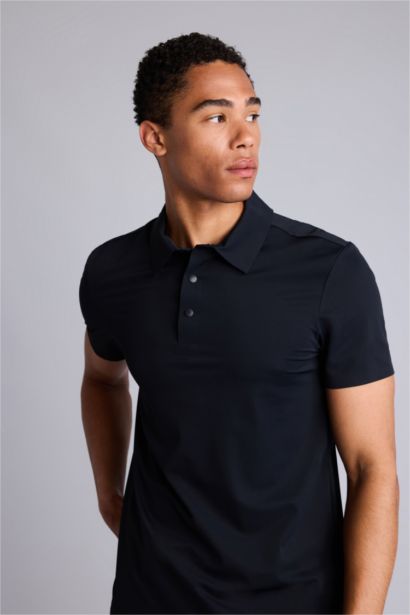 Slim Fit Short Sleeve Polo T-Shirt