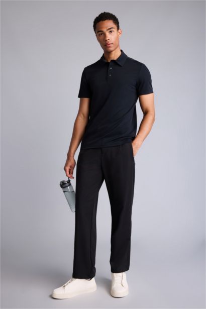 Slim Fit Short Sleeve Polo T-Shirt