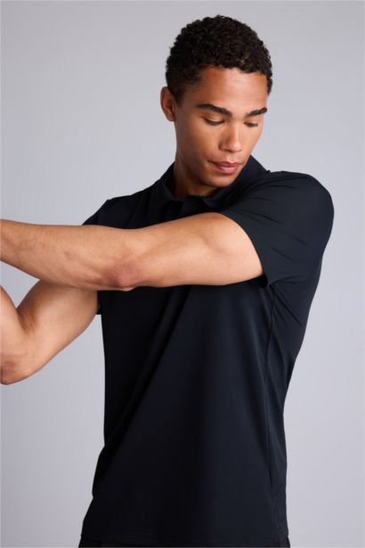 Slim Fit Short Sleeve Polo T-Shirt