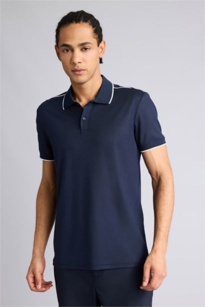 Slım Fıt Kısa Kollu Polo Tişört