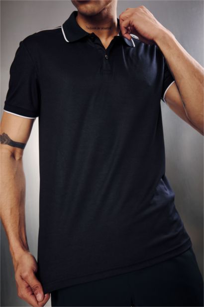 Slım Fıt Kısa Kollu Polo Tişört