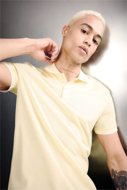 Slim Fit Short Sleeve Polo T-Shirt