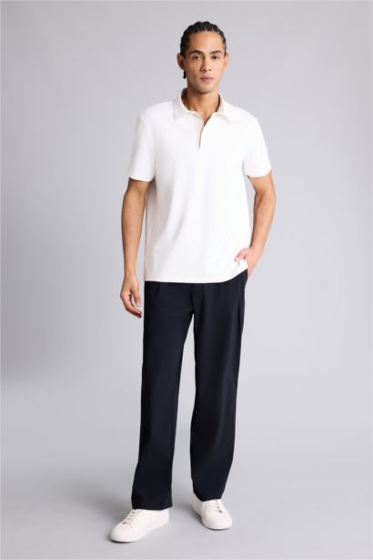 Standard Fit Short Sleeve Polo T-Shirt