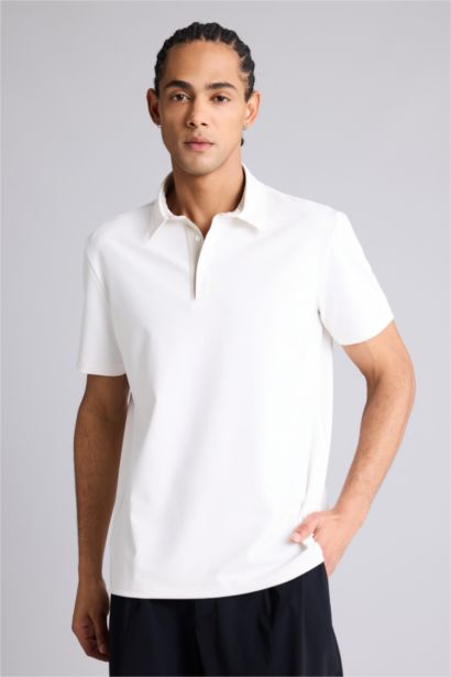 Standard Fit Short Sleeve Polo T-Shirt