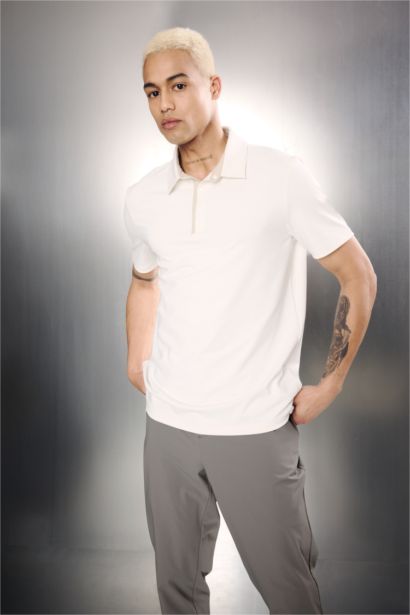 Standard Fit Short Sleeve Polo T-Shirt